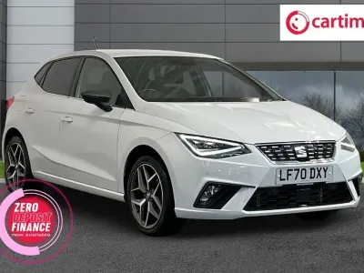 Used Seat Ibiza XCELLENCE Lux 110 HP (80 kW) 2020 White Hatchback