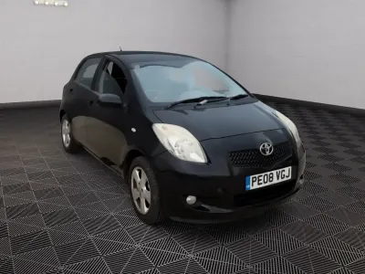 Used Toyota Yaris 87 HP (63 kW) 2008 Black Hatchback