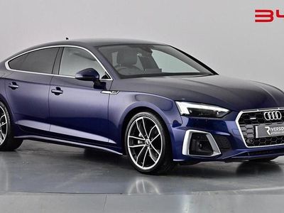 Navarra blue metallic Used 2021 Audi A5 Sportback S-Line Hatchback | £25,850 (Fair price)