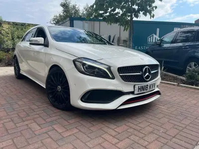 Used Mercedes A250 Premium 2018 White Hatchback