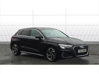 Used Audi A3 S-Line 110 HP (80 kW) 2023 Black Sedan