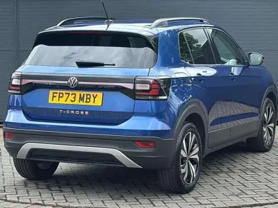 Used VW T-Cross Black Edition 94 HP (69 kW) 2023 Blue SUV