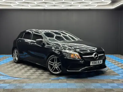 Used Mercedes A180 AMG line 2016 Black Hatchback