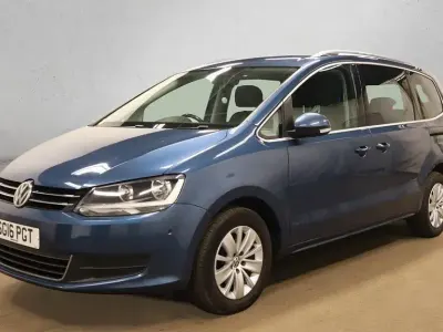 Used VW Sharan SE 150 HP (110 kW) 2016 Blue MPV
