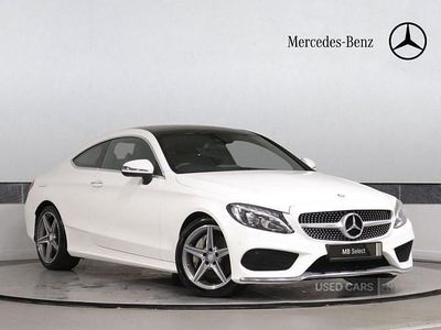 Begagnad Mercedes C250 AMG Line Premium Plus 2016 Vit Sportkupé
