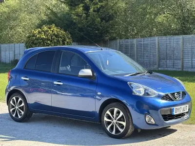 Begagnad Nissan Micra N-TEC 80 HK (58 kW) 2017 Blå Halvkombi