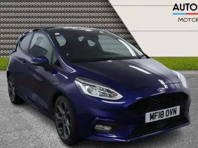 Begagnad Ford Fiesta ST-Line X 100 HK (73 kW) 2018 Blå Halvkombi