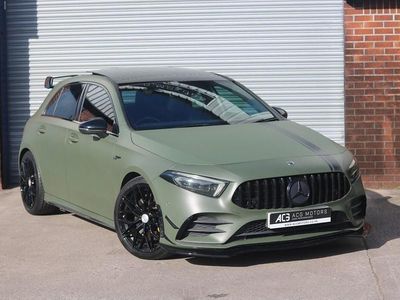 Used Mercedes A250 AMG Line Premium Plus 224 HP (164 kW) 2018 Green Hatchback