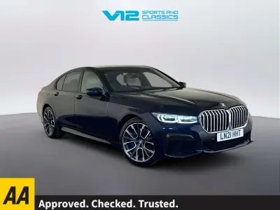 Begagnad BMW 740 M Sport 340 HK (250 kW) 2021 Blå Sedan