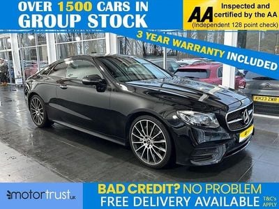 Black Used 2020 Mercedes E220 AMG Line Premium Plus Coupe | £27,695 (Fair price)