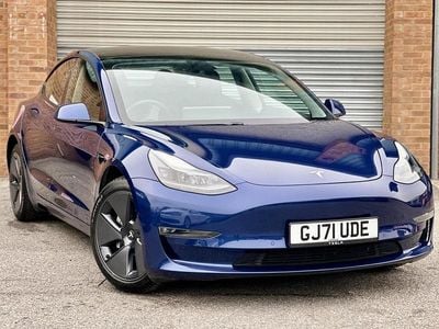 Used Tesla Model 3 Long Range AWD 366 kW (498 HP) 2021 Blue Sedan