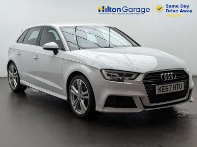 Used Audi A3 Sportback S-Line 150 HP (110 kW) 2017 White Hatchback