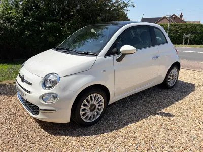 Used Fiat 500 Lounge 69 HP (50 kW) 2019 White Hatchback