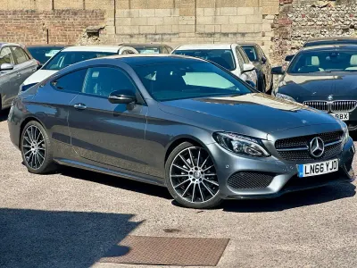 Used Mercedes C220 AMG line 167 HP (122 kW) 2016 Grey Coupe