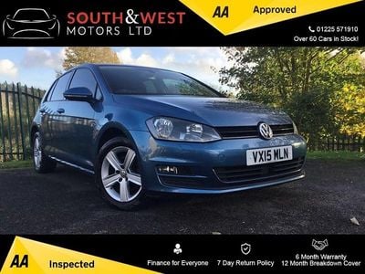 Blue Used 2015 VW Golf VII Match Hatchback | £8,255 (Fair price)
