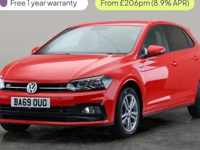 Used VW Polo R-line 116 HP (85 kW) 2020 Red Hatchback