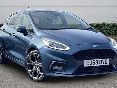 Used Ford Fiesta ST-Line 125 HP (91 kW) 2018 Blue Hatchback