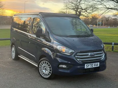 Used Ford Transit Custom 105 HP (77 kW) 2020 Blue Van