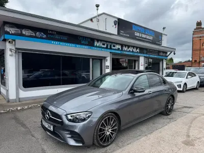 Used Mercedes E220 AMG line 194 HP (142 kW) 2020 Grey Sedan