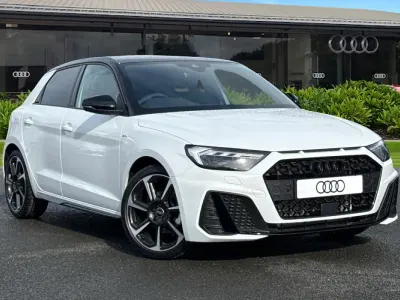 New Audi A1 Sportback Black Edition 150 HP (110 kW) 2026 White Hatchback