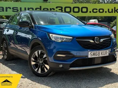 Used Vauxhall Grandland X Sport 130 HP (95 kW) 2019 Blue SUV