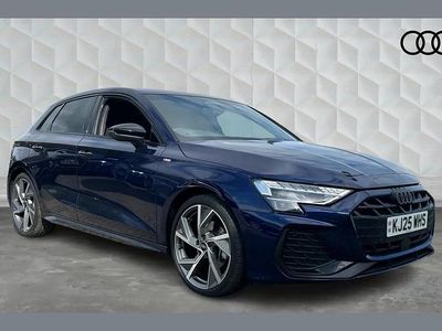 Used Audi A3 Black Edition 150 HP (110 kW) 2025 Blue Hatchback