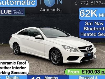 White Used 2013 Mercedes E220 AMG Coupe | £9,495 (Fair price)