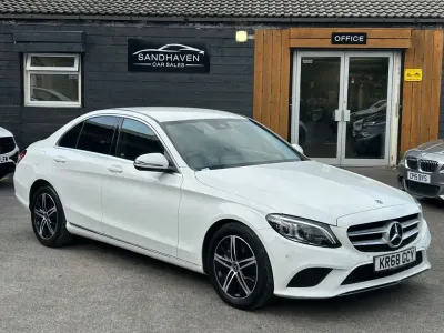 Used Mercedes C200 Premium 2018 White Sedan