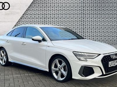Used Audi A3 S-Line 150 HP (110 kW) 2022 White Sedan