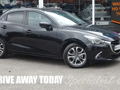 Used Mazda 2 90 HP (66 kW) 2017 Black Hatchback