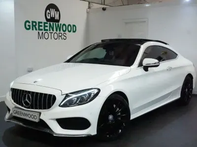 Used Mercedes C250 AMG line 204 HP (150 kW) 2016 White Coupe