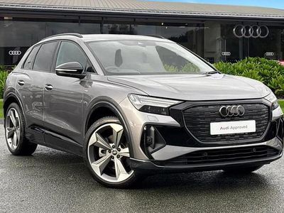 Grey Used 2025 Audi Q4 e-tron Black Edition SUV | £37,850 (Fair price)