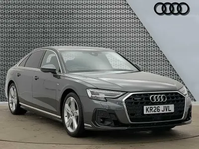 Novo Audi A8 S-Line 462 HP (339 kW) 2026 Cinzento Sedan