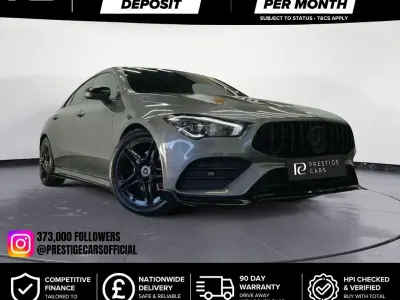 Used Mercedes CLA180 AMG line 136 HP (100 kW) 2023 Grey Coupe