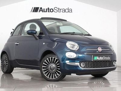 Blue Used 2018 Fiat 500 Lounge Cabriolet | £7,249 (Good price)
