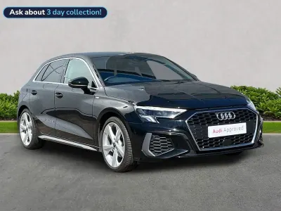 Usado Audi A3 Sportback S-Line 150 HP (110 kW) 2023 Preto Citadino