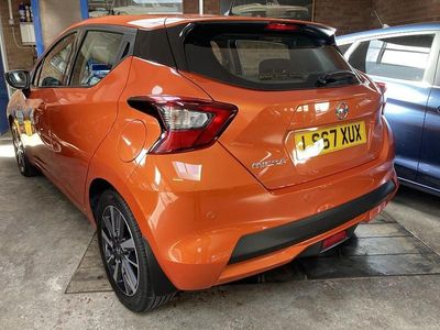 Used Nissan Micra Acenta 2017 Orange Hatchback