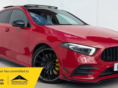 Used Mercedes A35 AMG Premium Plus 2019 Red Hatchback