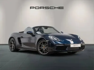 Used Porsche Boxster 296 HP (217 kW) 2017 Blue Cabriolet