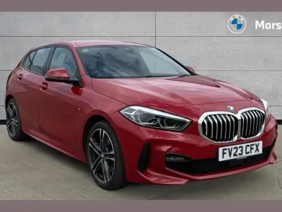Used BMW 118 M Sport 134 HP (98 kW) 2023 Red Hatchback