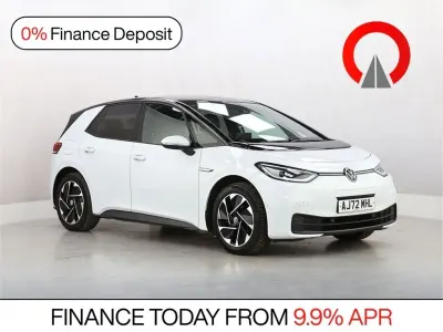 Used VW ID.3 Pro Performance 150 kW (204 HP) 2022 White Hatchback