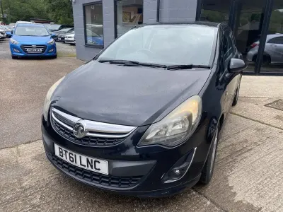 Used Vauxhall Corsa 90 HP (66 kW) 2012 Black Hatchback