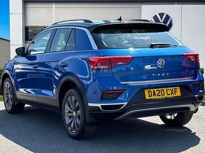 Used VW T-Roc SE 113 HP (83 kW) 2020 Blue SUV