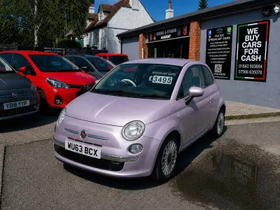 Używany Fiat 500 Lounge 85 KM (62 kW) 2013 Różowy Hatchback