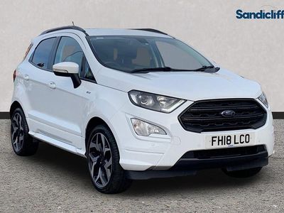 Frozen white Used 2018 Ford Ecosport ST-Line SUV | £9,598 (Fair price)