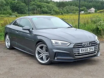 Used Audi A5 S-Line 150 HP (110 kW) 2018 Grey Coupe