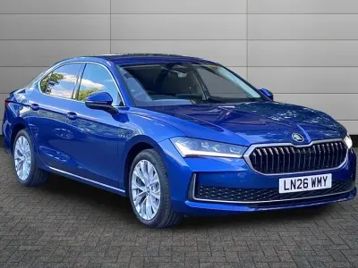 Used Skoda Superb SE L 150 HP (110 kW) 2026 Cobalt blue Hatchback