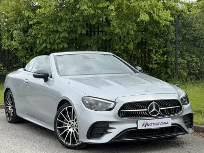 Used Mercedes E300 AMG line 2021 Silver Cabriolet