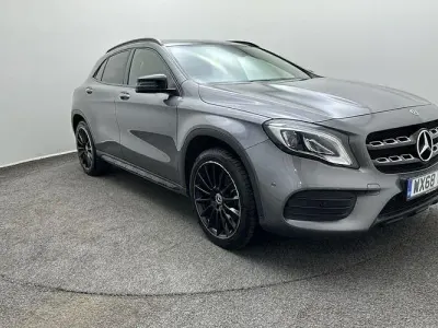 Used Mercedes GLA250 AMG Line Premium Plus 211 HP (155 kW) 2018 Mountain grey metallic SUV