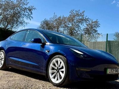 Used Tesla Model 3 Long Range AWD 366 kW (498 HP) 2021 Blue Sedan